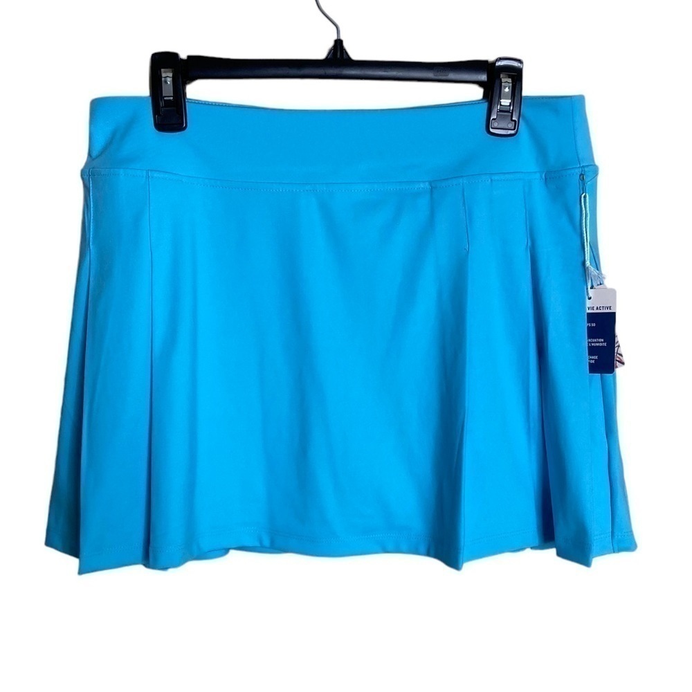 Tommy Bahama Blue Pleated Athletic Golf Skirt size Large tennis sporty NWT